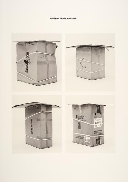 Jojo Gronostay: Chateau rouge displays II, 2020, aus der Ausstellung "Gekauft! Und dann?". | Foto: Jojo Gronostay