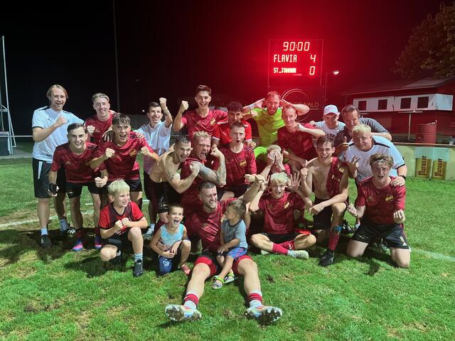 Die Jungen Römer bejubelten ein 4:0 gegen Bärnbach – Köflach II | Foto: SV Flavia Solva