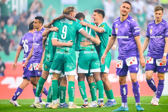 Rapid holte einen Dreier beim SCR Altach. (Archiv) | Foto: MAX SLOVENCIK / APA / picturedesk.com