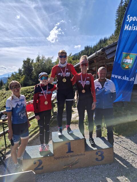 Julia Sörgel stellte in 23,26 Minuten einen neuen Streckenrekord auf. | Foto: Sportklub Maishofen