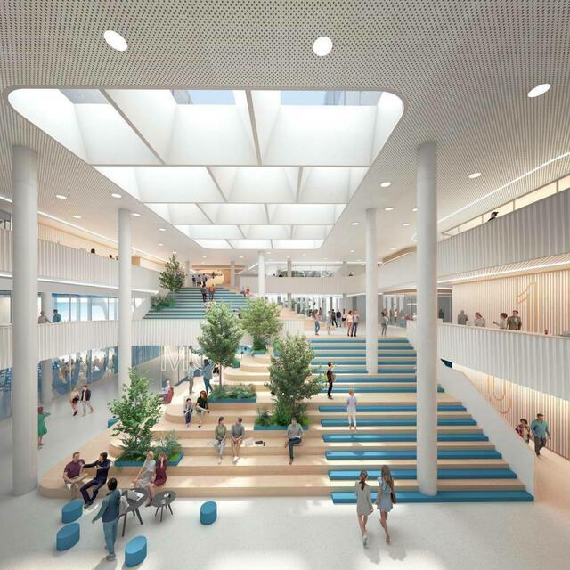 MCI Neu, bisher gibt es nur Visualisierungen, die Polit-Diskussion gehen weiter. | Foto: Henning Larsen