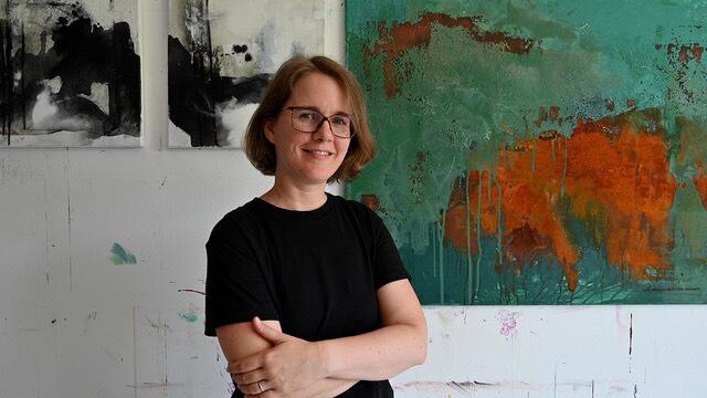 Die Künstlerin Cornelia Zelinka-Bodis zeigt in der Pop-up Galerie im Kunsthaus Horn ihre Gemälde. | Foto: zVg
