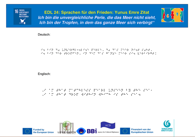 Yunus Emre Institut Wien
für EDL 2024 Workshop am BBI Wien 
ERASMUS+ Projekt LeMOON Klima BBIennale multipler Veranstaltung | Foto: Tatjana Christelbauer