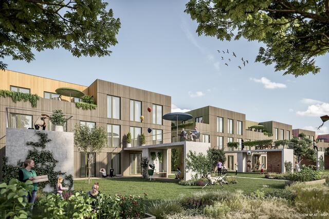 So werden die künftigen Wohnungen von Wienerfeld West aussehen. | Foto: ZOOMVP