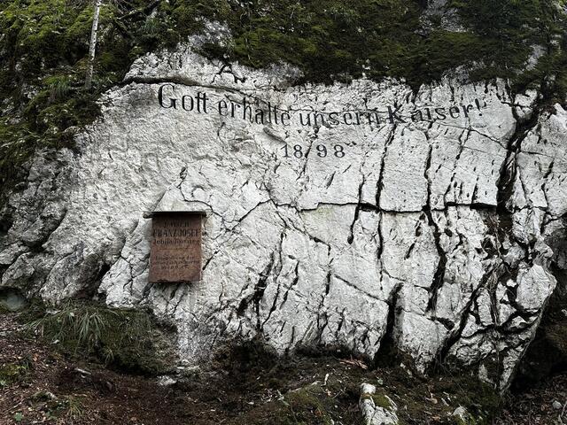 Die "Jubiläums Weg-Tafel in Bad Ischl. | Foto: IHV2024