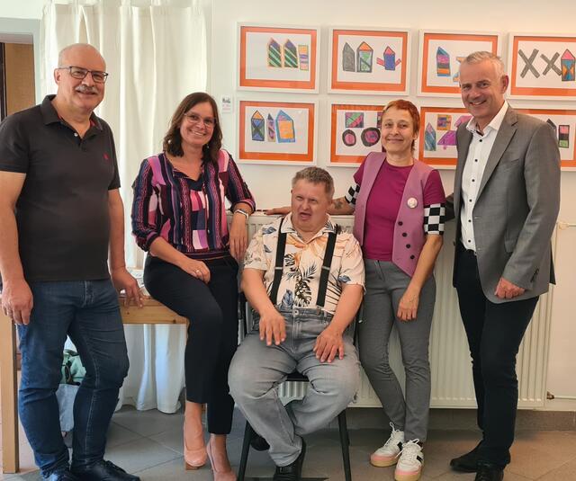 Otmar Garschall, Doris Köninger, Rudolf Rester Andrea Brunner-Fohrafellner und Martin Leonhardsberger | Foto: Stadtgemeinde Mank