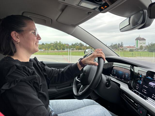 Souverän absolviert Marlis Schmidt die Fahrzeit. | Foto: Alexandra Goll