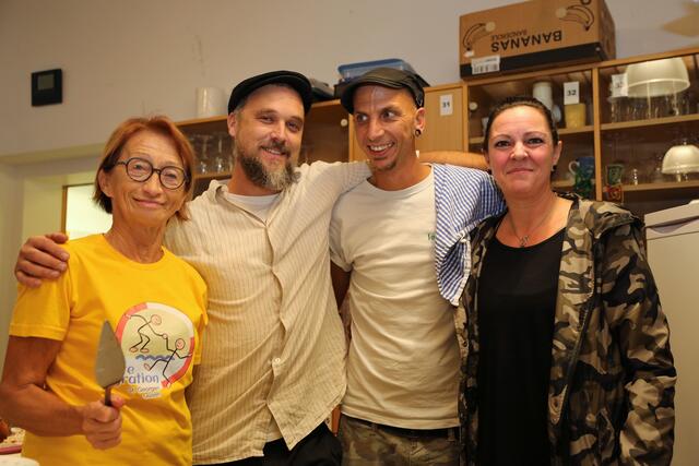 Integration in besten Händen bei Hilde Straussberger (AK Integration), Christoph Tremetzberger, Christian Wiesinger und Silke (Betreuerteam Lebenshilfe St. Georgen) | Foto: Eckhart Herbe