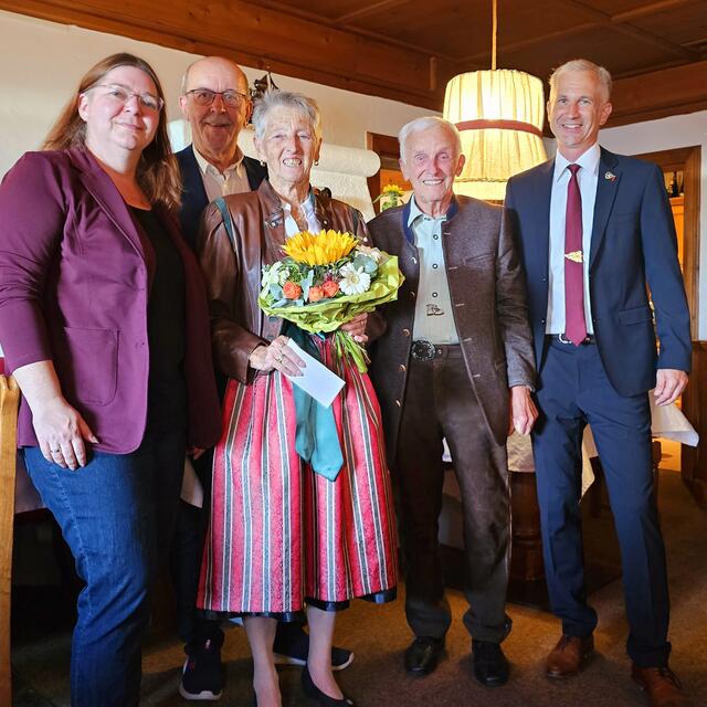 Frieda Niederer und Gatte Heinz | Foto: Gemeinde Weinburg