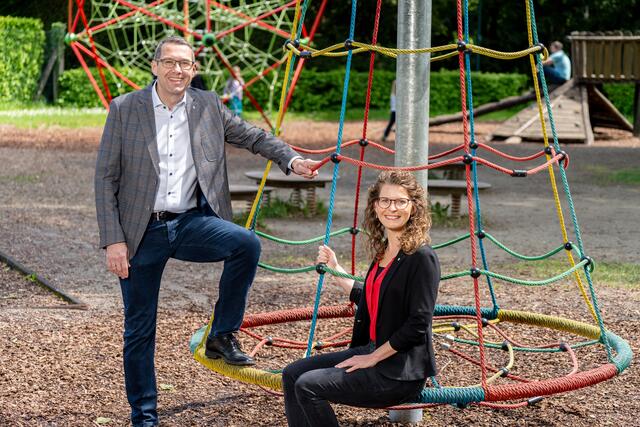 Bürgermeister Markus Vogl und Vizebürgermeisterin Anna-Maria Demmelmayr-Durst. | Foto: H. Ecker