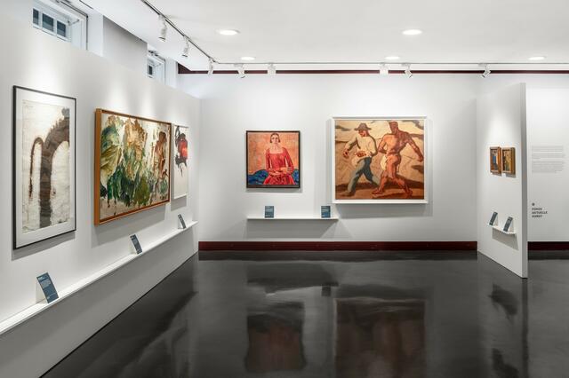 In der Ausstellung „was bleibt“ sind im Stadtarchiv/Stadtmuseum bis 26. Oktober Kunstwerke aus der städtischen Kunstsammlung zu sehen. | Foto: Stefan Rasberger