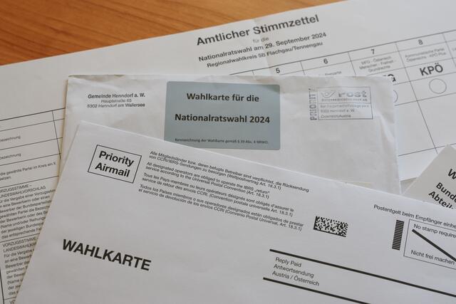 Rund 86.150 Wahlkarten wurden für den 29. September ausgestellt, das sind so viele wie noch nie. | Foto: Land Salzburg / Franz Neumayr