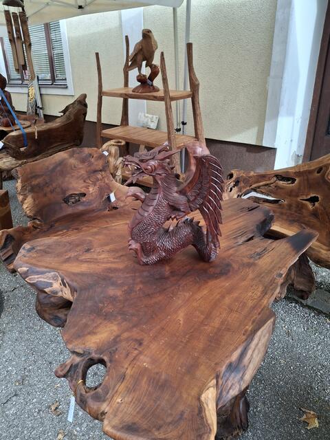 Holzkunstwerke zu bestaunen!