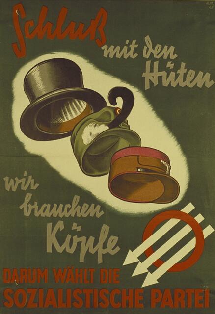 Wahlwerbung der SPÖ zur Nationalratswahl 1945. | Foto: ÖNB-Bildarchiv / picturedesk.com