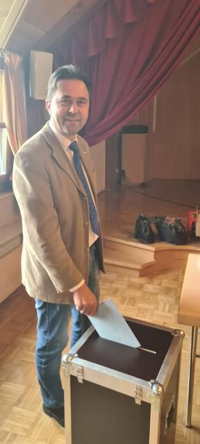 Landtagsabgeordneter, Bürgermeister Dietmar Rauter ging in St. Urban zur Wahl. | Foto: Privat