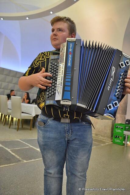 Quetschn-Talent mit 13 Jahren, Alexander Bachofner aus Harbach
