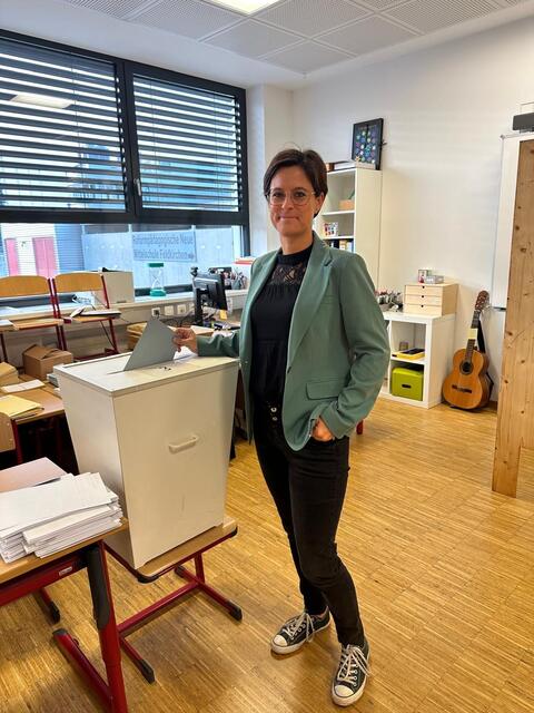 Isabella Breiml bei der ersten Wahl in ihrer Funktion als Feldkirchner Vizebürgermeisterin. | Foto: Privat