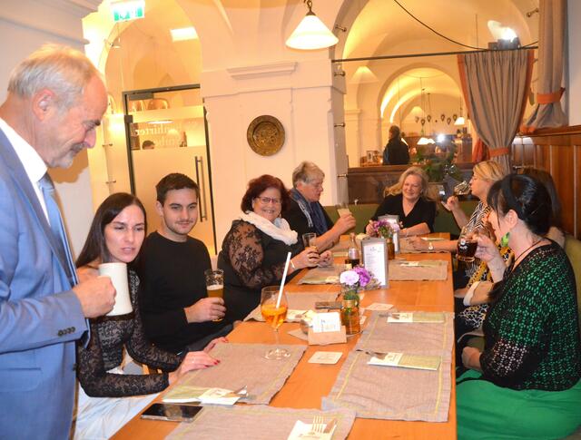 Abschlusstreffen der Musikwochen-Crew im "Lindenhof"