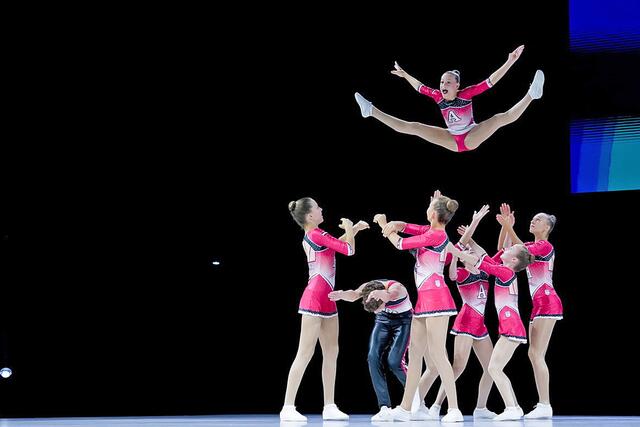 Das Jugend- und Junioren-Nationalteam der Sportaerobic ging für Österreich in Italien an den Start. | Foto: Simone Ferraro