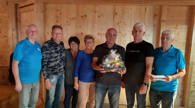 Siegerehrung (von links): Erwin Pachner, Erwin Puchner, Kunigunde Puchner, Herta Nötstaller, Emmerich Langthaler, Manfred Nötstaller und Günter Keplinger. | Foto: Seniorenbund