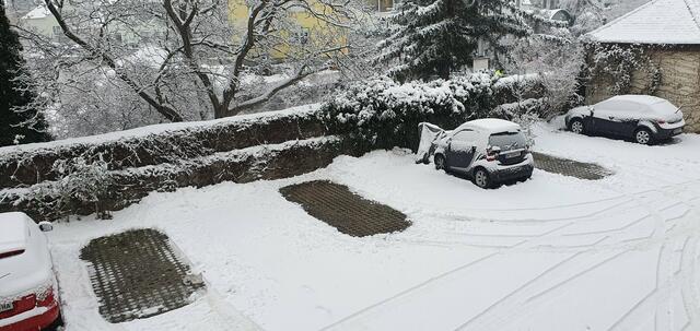 Schneefall gab es im September auch:  hier ein Archivbild von mir aus Guntramsdorf (Dezember 2023) | Foto: Philipp Steinriegler