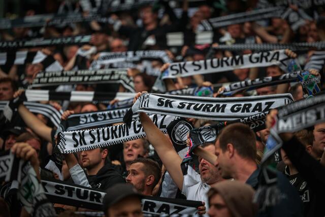 Sturm feiert in Klagenfurt die Heimrückkehr in die Champions League.  | Foto: GEPA