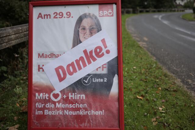 Die SPÖ sagt trotz Verlusten Danke. | Foto: Santrucek