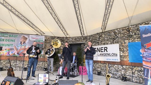 Die Borderland Dixiband sorgte für Stimmung. | Foto: Kittenberger Erlebnisgärten