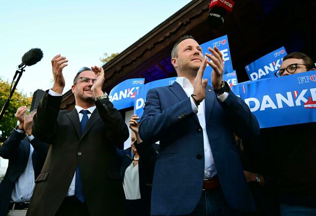 Die FPÖ berichtete in einer Aussendung am Tag nach der Wahl von einer "ganzen Reihe von gewalttätigen Vorfällen gegen Politiker, Mitarbeiter und Anhänger der FPÖ". | Foto: ROLAND SCHLAGER / APA / picturedesk.com
