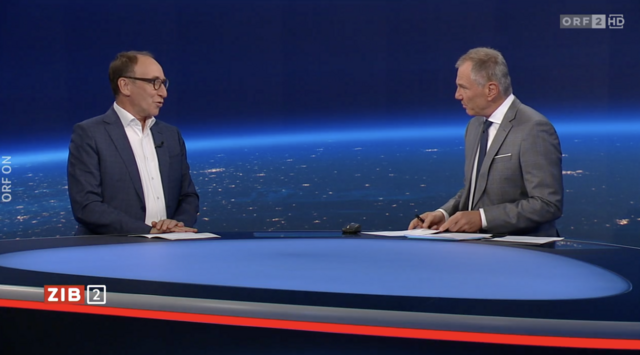 Der grüne Gesundheitsminister Johannes Rauch (Grüne) war am Mittwochabend in der "ZIB 2" bei Armin Wolf zu Gast. | Foto: Screenshot