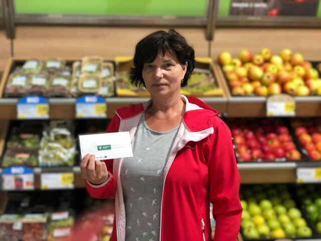 Claudia Hemmer gewann beim Spar Pammer in Stallhofen. | Foto: Spar Pammer