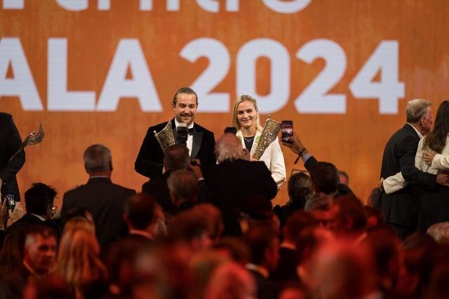 Zu den Sportlern des Jahres ausgezeichnet - Victoria Hudson und Valentin Bontus, der seine sportliche Heimat im Podersdorfer Yachtclub gefunden. | Foto: Gepa Pictures