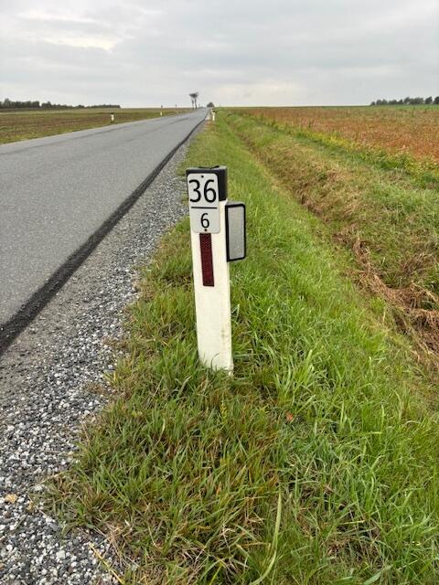 Wildwarn-Reflektoren an einem Leitpflock | Foto: privat