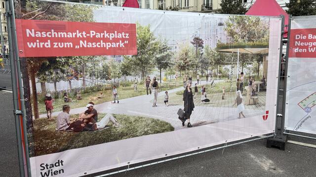 Der Naschmarkt-Parkplatz wird endlich umgestaltet. Doch nicht jeder zeigt sich mit dem Prozess glücklich.  | Foto: Andreas Pölzl/MeinBezirk