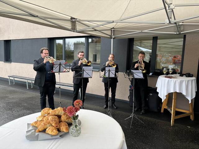 Ein Bläserquartett der Musikschule der Stadt Fehring umrahmte den feierlichen Eröffnungsakt musikalisch. | Foto: MeinBezirk