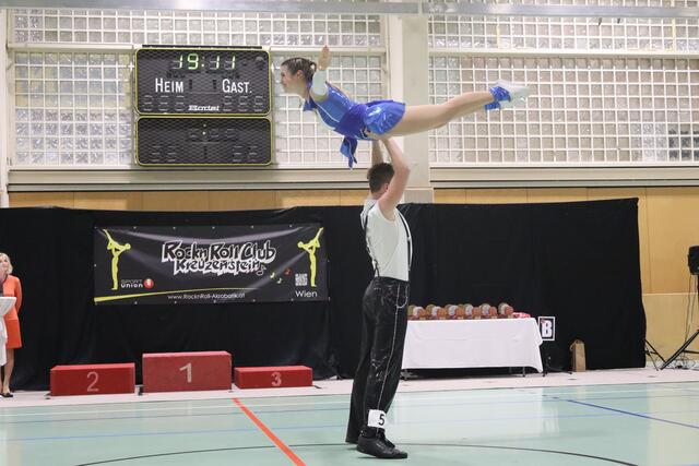 Michelle Ober &amp; Leon Almer (Formation 88) ertanzten Platz 1 in der Couple Dance Show National | Foto: Michael Kern