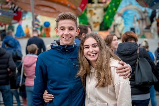 Unterhielten sich bestens: Thomas und Sarah.