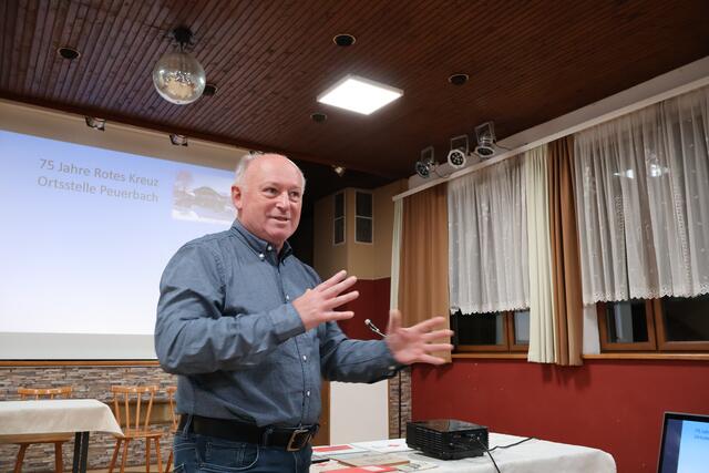Der beim Roten Kreuz in Peuerbach langjährige Dienstführende Josef Grömer. | Foto: MeinBezirk