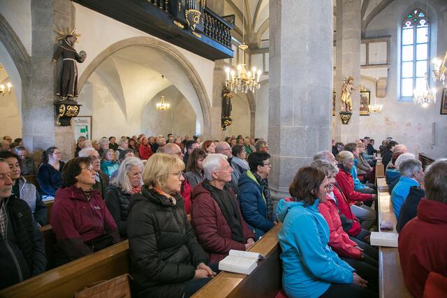 Andacht in der Wallfahrtskirche Maria am Anger | Foto: Diözese Linz / Hermann Eletzhofer