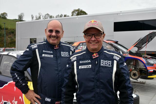 Raimund Baumschlager (re.) aus Rosenau und sein Copilot Thomas Zeltner | Foto: Illmer