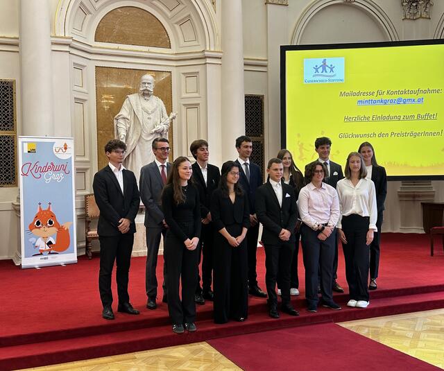 Die Preisverleihung fand im Festsaal der Universität Graz statt. | Foto: AHS Bruck