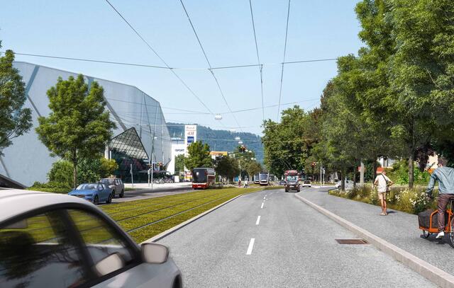 Visualisierung Alpenstraße: Trasse in der Mitte. | Foto: S-LINK/dunkelschwarz ZT OG