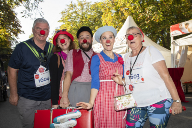 Nase auf und lauf - für Lachen im Spital. | Foto: Jürgen Hammerschmid