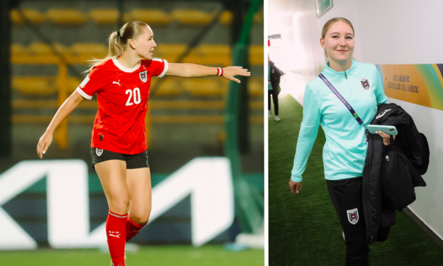 Anna Wirnsberger für rot-weiss-rot. Sie könnte sich vorstellen, ins Ausland zu wechseln, wie beispielsweise die Oberkärntnerin Kathi Naschenweng, die beim FC Bayern unter Vertrag steht. | Foto: jasminwalterphoto