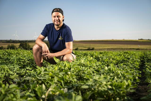 Junglandwirt aus Raggendorf, Stefan Romstorfer. | Foto: agrarheute/ Timo Jaworr