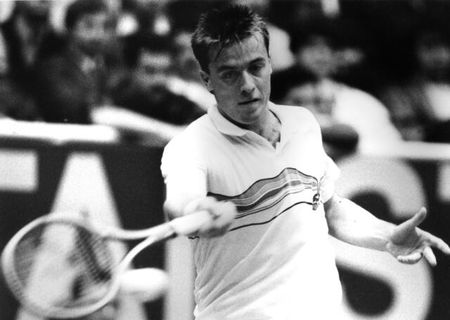Horst Skoff während des Österreich-Duells gegen Thomas Muster beim Stadthallen-Tennis-Turnier in Wien am 23. Oktober 1987. | Foto:  Klaus Titzer / APA-Archiv / picturedesk.com