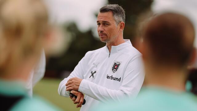 Neo-Teamchef nominierte den Kader für den Lehrgang Ende Oktober in Eisenstadt. Vier Spielerinnen der SPG Südburgenland/TSV Hartberg stehen im Kader beziehungsweise auf Abruf. | Foto: ÖFB/Jasmin Walter