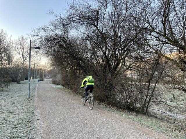 Radeln am Liesingbach ist beliebt.  | Foto: BV23/Genitheim
