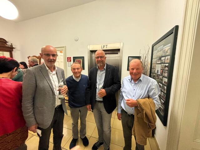 Wurden auch im Rathaus gesichtet: Josef Froschauer, Georg Glas, Klemens Gattermeyer und Stefan Kitzmüller (v. l.). | Foto: Helene Pürmayr, Franz Gruber