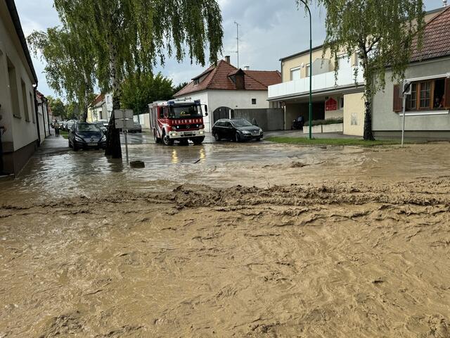 Viele Gemeinden im Bezirk Mattersburg haben mehr oder weniger "regelmäßig" mit Hochwasser zu kämpfen.  | Foto: Gemeinde Baumgarten 